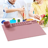 Anti-Stick Silicone Painting Mat Drawing Art Pad Washable Painting Mat Pink