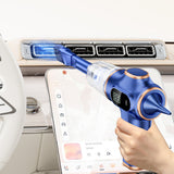 Cordless Desktop & Car Vacuum Cleaner with Blow & Suction and Digital Display Blue