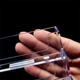4Pcs Acrylic Business Card Holder for Desk Clear Plastic Business Cards Display Holders Stand
