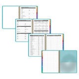 2026 Weekly and Monthly Planner Calendar Notebook with Stickers Green