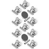 12 PCS Metal Fridge Clips for Photo Plan Refrigerator Clips for Home School Office Silver