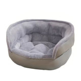 Soft Dog Bed with Anti-Slip Indoor Bed for Small Dogs Cat Grey