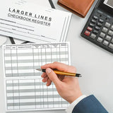 12 PCS Check Register Books with 14 Lines Per Page and 2026 to 2028 Calendar