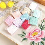 Embroidery Floss Cross Stitch Organizer Storage Box with 1 Winder 100 Bobbins