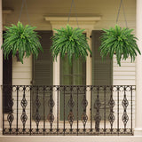 Ferns Artificial Bush Plants Large Artificial Boston Ferns with 38 Fronds for Outdoors Home Decor