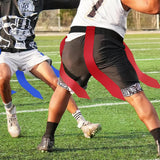 2PCS Adjustable Flag Football Belt Set with Flags for Youth and Adult Players
