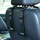 4Pcs Headrest Hooks for Car Adjustable Organizer Storage Hanger Holder for Purse Bags
