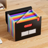 Accordion File Organizer Expanding File Folder Large Capacity Document Storage Style 1