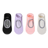 4 Pairs of Pilates Socks Silicone Grip Socks for Women Ankle Yoga Socks for Yoga Dance