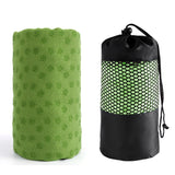 Non Slip Yoga Mat Towel Microfiber Mat Sized Yoga Towel for Hot Yoga Green