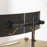 Double Arm Desk Mount Bracket Dual Monitor Stand for 13-27Inch Monitors