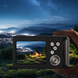 2.4-Inch Digital Point & Shoot Camera with 16X Zoom for Teens and Beginners Black