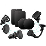 10 PCS Attraction Piece Phone Mount Metal Plates Adhesive Car Holder