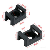 500 PCS Cable Tie Base Wire Clips Mounts for Wire Management Black