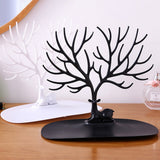 2Pcs Deer Tree Jewelry Display Organizer Necklace Earring Ring Stand Holder Show Rack