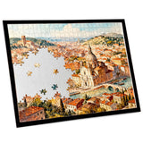 Foldable Puzzle Board for 500/1000 Piece Puzzles Portable Felt Jigsaw Puzzle Mat with Raised Edges for Storage Black