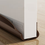 Slide-On Under Door Draft Stopper Door Bottom Seal Strip Cuttable Door Draught Excluder Brown