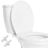 Toilet Seat Hinge Bolts Fixing Kit Plastic with Nuts Washers