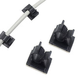 20PCS Black Adhesive Wire Clips Cord Organizer Cable Clamps for Desk