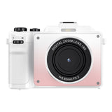 8K Digital Camera 18X Zoom Dual Lens Camera for for Video White