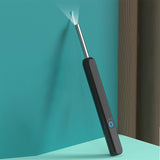 Visual Wax Removal Tool Kit with 3.3mm Camera HD Ear Scope Otoscope with Light Black