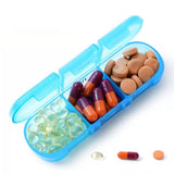 Weekly Pill Box Organizer 7-Day Tablet Storage Dispenser with Large Side Openings Style 1