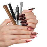 3-in-1 Nail Art Pen Set Double Head Cats Eye Effect Manicure DIY Tool