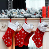 Set of 4 Metal Christmas Stocking Holders for Mantle Table and Window Display