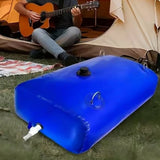Foldable PVC Water Bag 110L with Faucet and 4 Handles for Camping