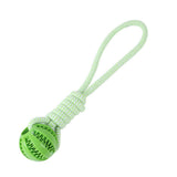 Interactive Dog Rope Toy with Bungee and Chew Ball for Indoor & Outdoor Play