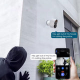 Wireless Security Camera AI Motion Detection WiFi Surveillance Home Camera with Color Night Vision White