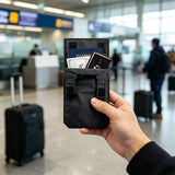 2 PCS 3 in 1 Hidden Belt Wallet Passport Pouch Travel Money Bag