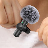 2-in-1 Wireless Lavalier Microphone for iPhone iPad Plug-Play Lapel Microphone for Recording Vlog Livestream