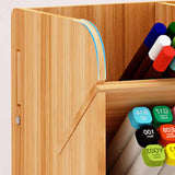 Wood Desk Organizer with Drawers for Art & Stationery Style 1