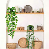 4 PCS Fake Plants Hanging Artificial Hanging Plants for Wall Room Balcony Office