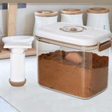 Vacuum Food Storage Container with Lid and Strainer Clear Food Storage Box with Pump for Vegetables Fruits Meat