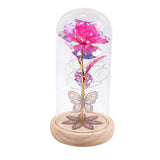 Eternal Rose Flower with LED Lights Christmas & Birthday Gift Rose Red