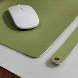 Dual-Sided Leather Desk Pad and Mouse Mat for Office Home Style 1