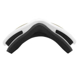 OTG Anti Fog Ski Goggles  UV400 Protection Anti Fog Lens White Frame and Silver Mirrored Lens