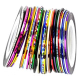30 Rolls DIY Nail Art Striping Tape Lines for Home Salon Decor