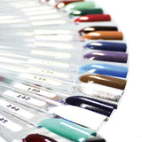 100 PCS Clear Nail Sticks with Ring Nail Art for Polish Display Square Shapes