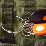 30 PCS Stainless Steel Wire Rope Keychain Key Ring Cable For Outdoor Hiking Sports