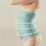 Women Postpartum Belly Support Belt Recovery Wrap Waist Shapewear Green