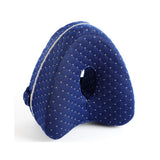 Knee Pillow for Side Sleepers Heart Shaped Memory Foam Leg Pillow with Adjustable Strap Washable Cover