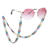 2Pcs Set Acrylic Eyeglass Chain Sunglasses Strap Reading Glasses Neck Cord