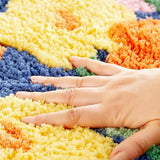 Non-Slip Faux Cashmere Floor Mat Washable Rug for Living Room Bedroom Style 2