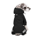 Waterproof Hooded Pet Raincoat with Reflective Stripe for Dogs