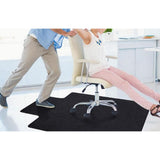 Chair Mat for Floors Desk Chair Mat for Home Office Floor Protector Smooth Rolling Mat Black