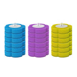 Toilet Brush Set with 18Pcs Replacement Sponge Heads for Toilet Sink Washbasin Grey