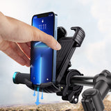 Aluminum Alloy 360-Degree Rotating Bike Motorcycle Phone Mount for 4.7-6.8 Inch Smartphones